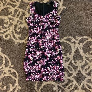 White House black market- floral sheath dress